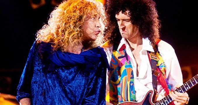 Robert Plant y Brian May de Queen