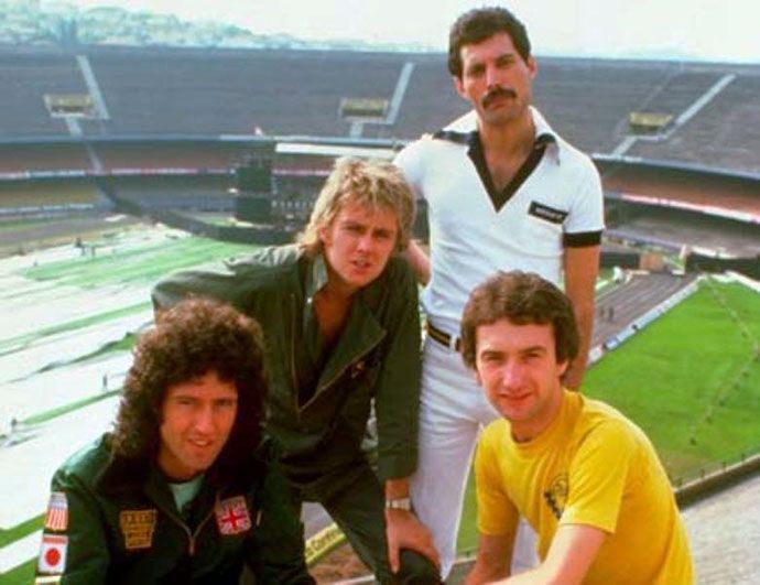 Queen en el Estadio Morumbi de Sao Paulo, Brasil.