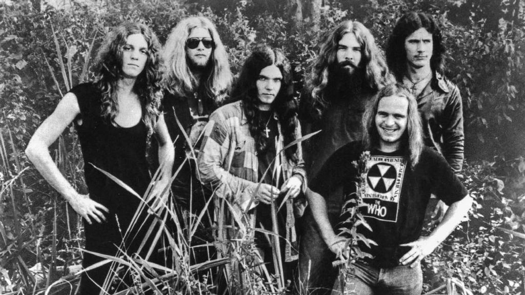 Lynyrd Skynyrd, cuando coincidieron con Queen en 1974.