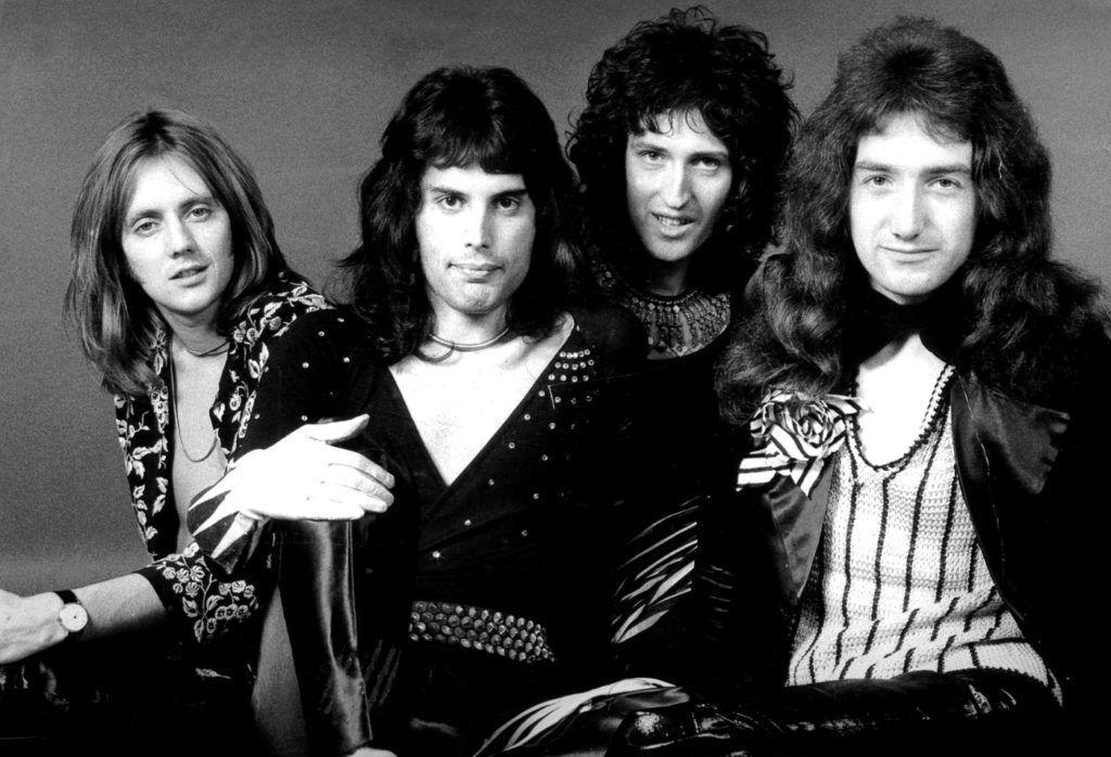 Queen en 1974.