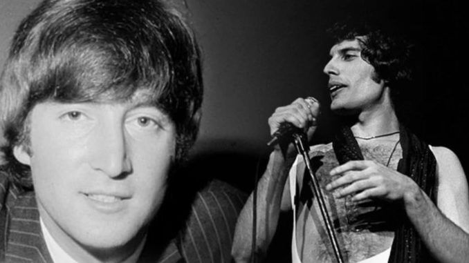 John Lennon y Freddie Mercur