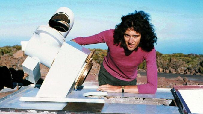 Brian May en Tenerife en 1971.
