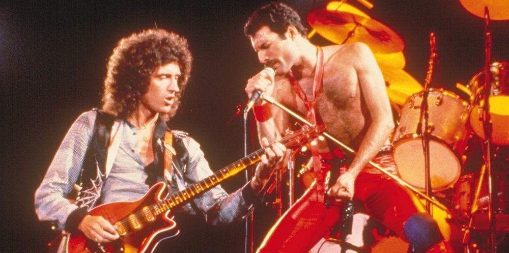 Queen Freddie Mercury Brian May 1980 The Game