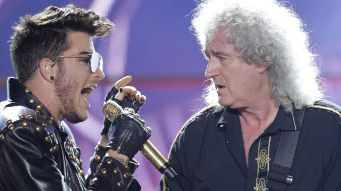 Adam Lambert y Brian May (Queen)