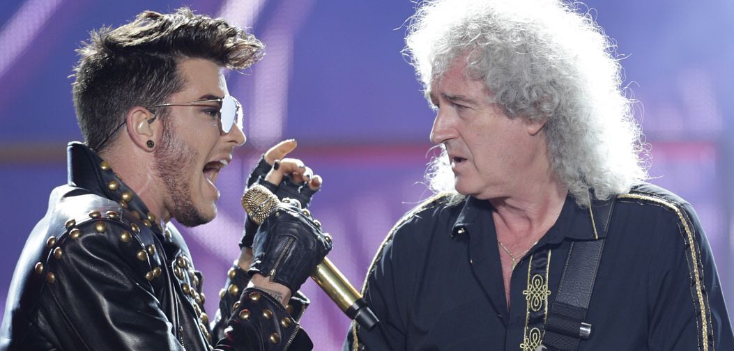 Adam Lambert y Brian May (Queen)