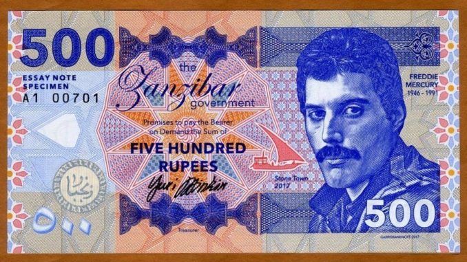 Billete Freddie Mercury 2017