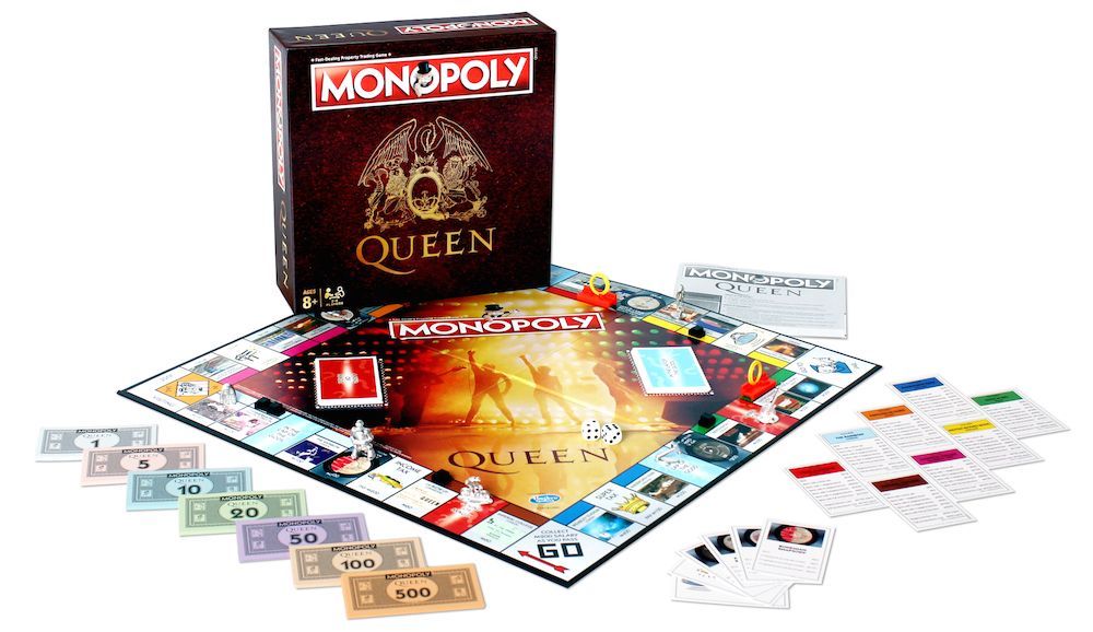 Set completo del Monopoly de Queen.