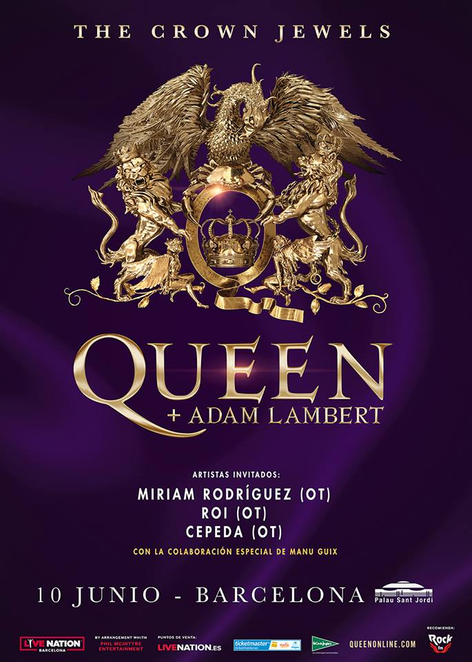 Operación Triunfo como teloneros de Queen + Adam Lambert en Barcelona