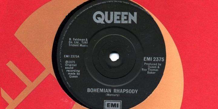 Single de Bohemain Rhapsody. Roger Taylor.