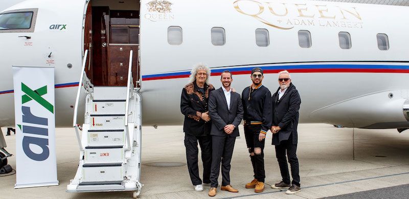 Bernhard Wallner de AirX con Queen y Adam Lambert