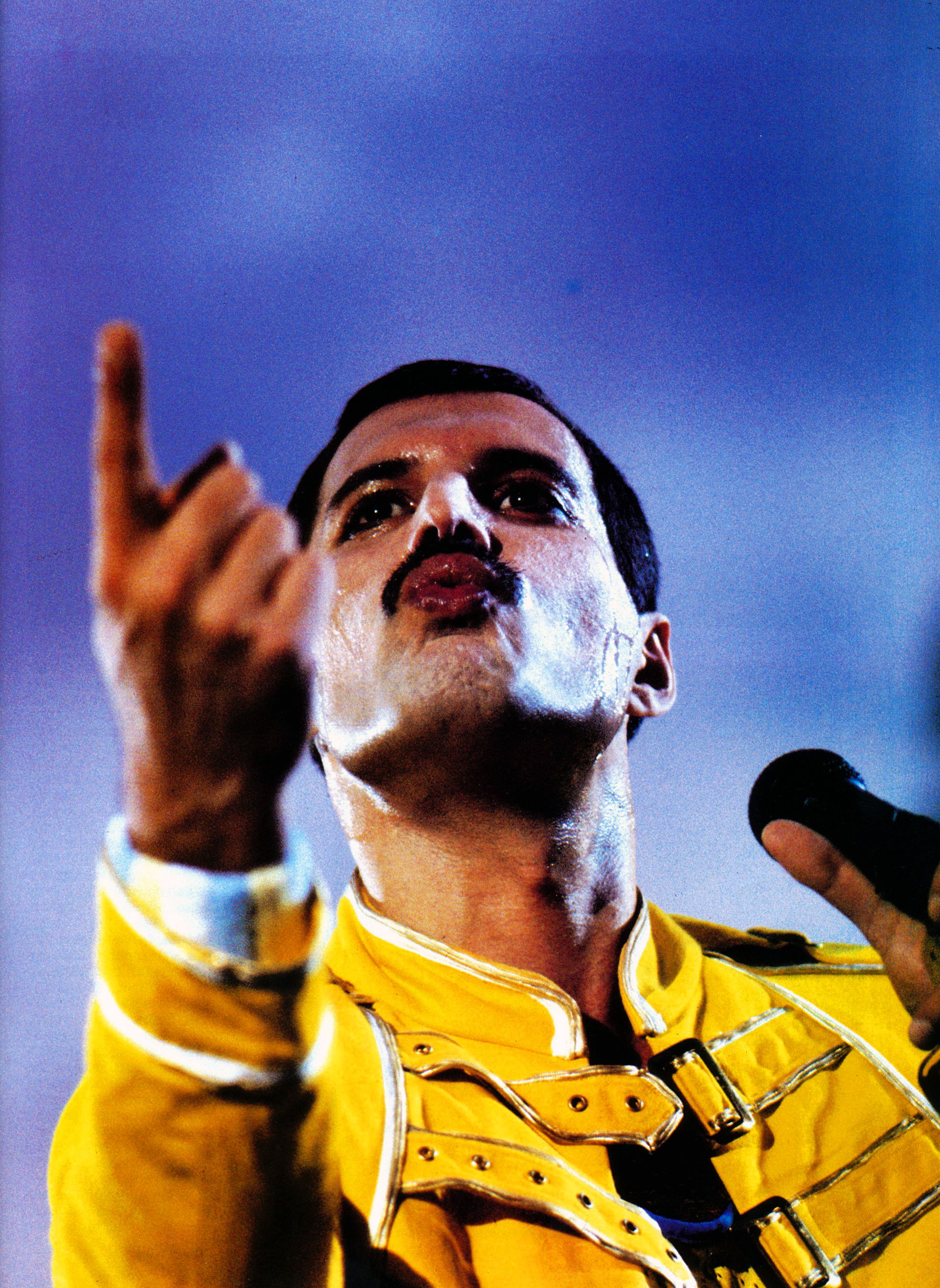 Freddie Mercury en Knebworth Park