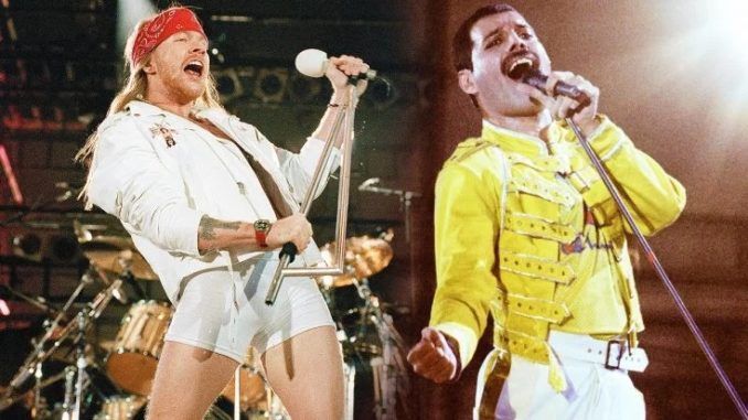 Axl Rose Freddie Mercury Guns N' Roses Queen