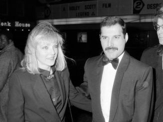 Freddie Mercury and Mary Austin in London, 1986
