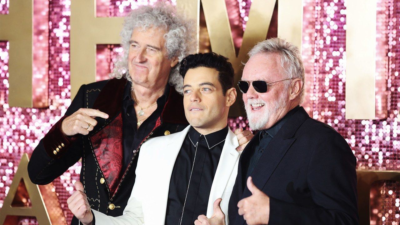 brian may rami malek roger taylor bohemian rhapsody queen