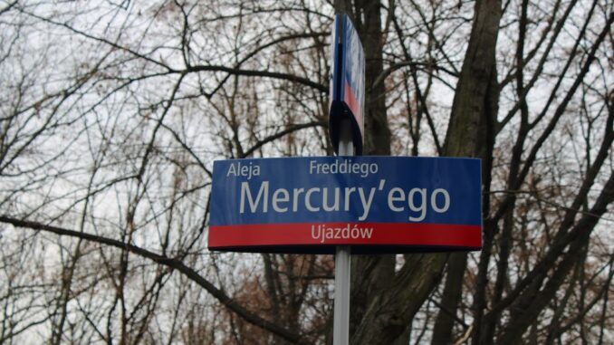 Calle Freddie Mercury Varsovia Polonia