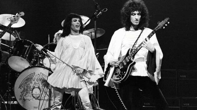 freddie mercury brian may rainbow queen