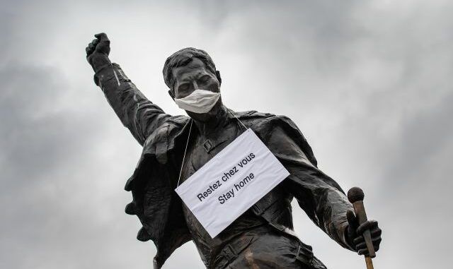 freddie mercury estatua coronavirus montreux