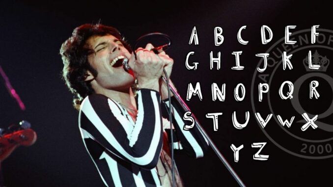 Queen Freddie Mercury Sopa de letras