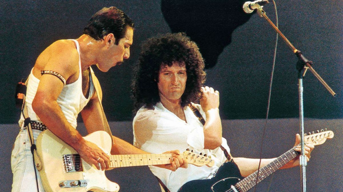 freddie mercury brian may live aid 1985 queen elvis presley