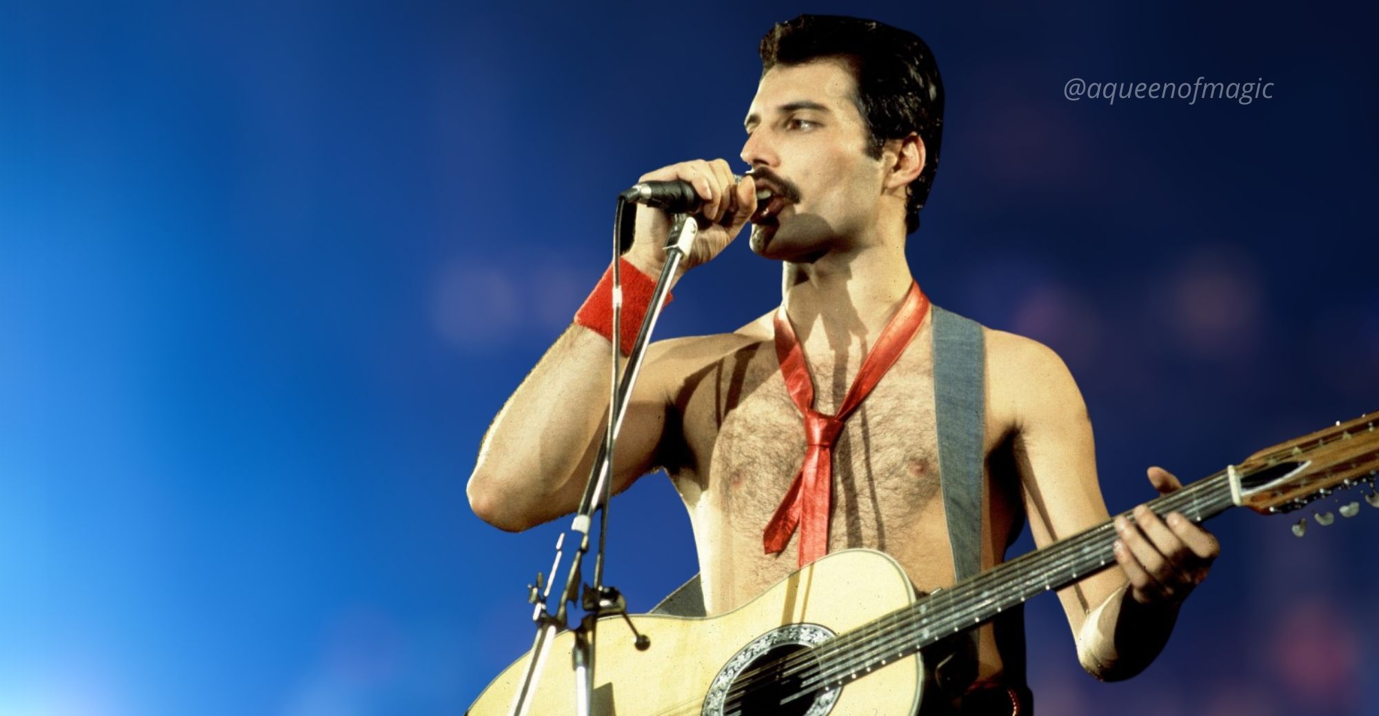 freddie mercury queen guitar guitarra crazy tour aqueenofmagic