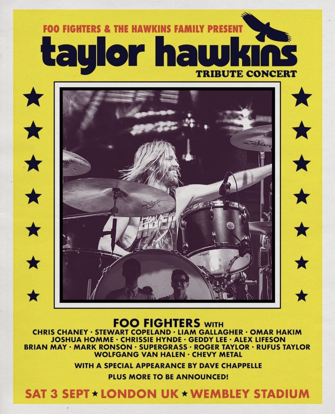 taylor hawkins tribute wembley queen