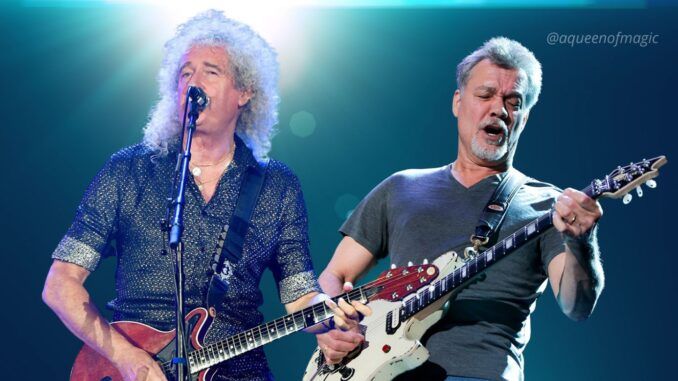 brian may queen eddie van halen aqueenofmagic