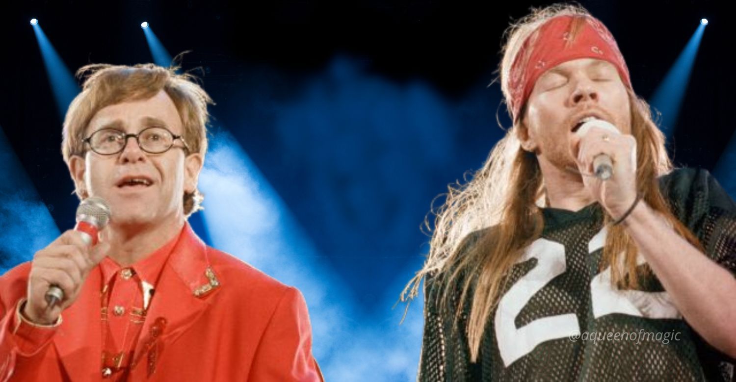 elton john axl rose queen wembley aqueenofmagic