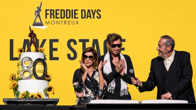 La hermana de Freddie Mercury es asediada por fans en Montreux durante el homenaje a su 80 cumpleaños
