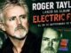 Roger Taylor y la portada de Electric Fire, publicado el 28 de septiembre de 1998.