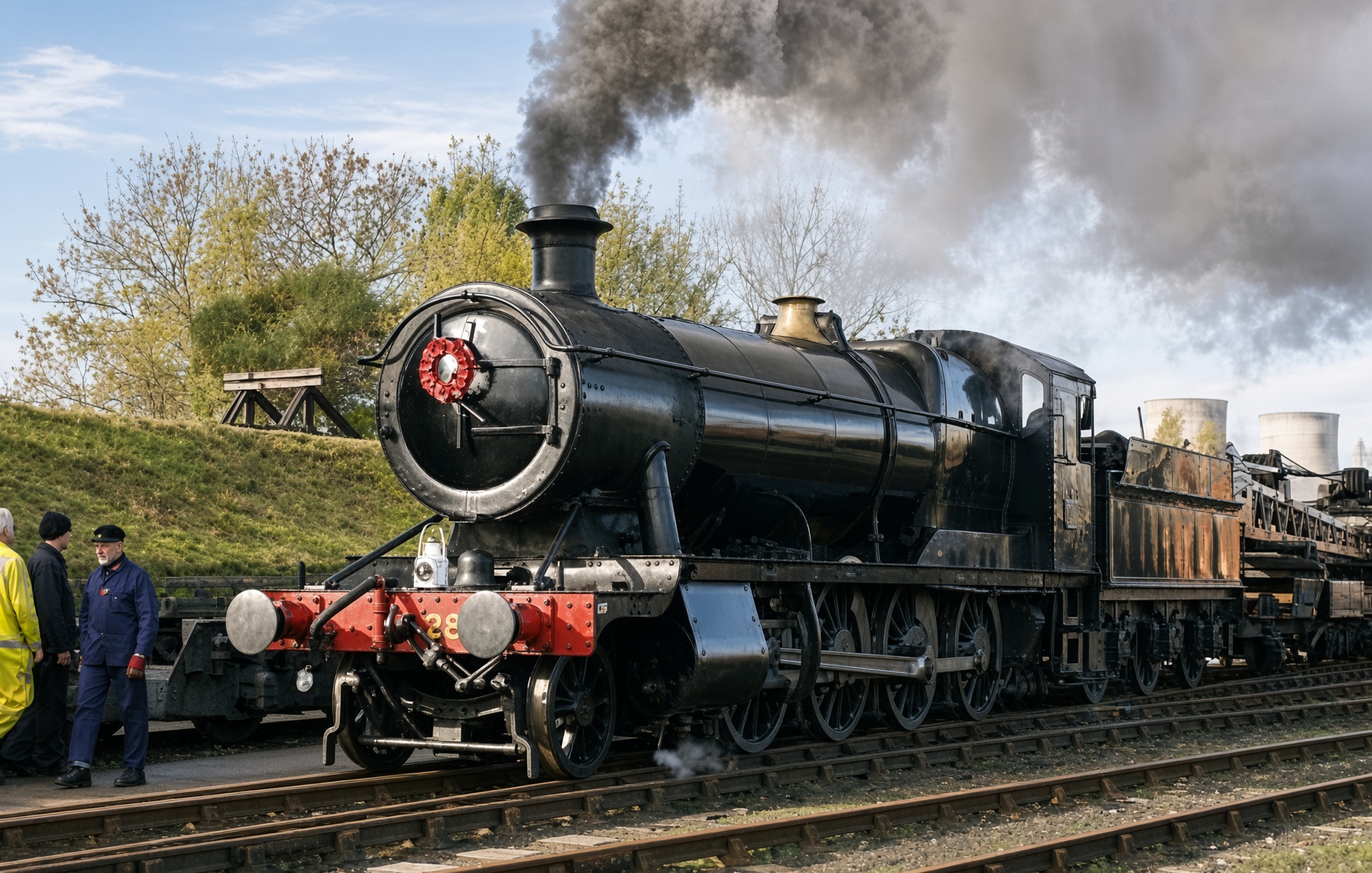 El tren Great Western Railway Clase 2884 N° 3822 que se utilizó en el videoclip.